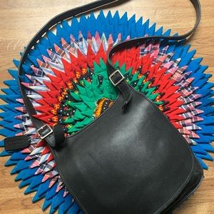 COACH Vintage Hippie Black Leather Crossbody